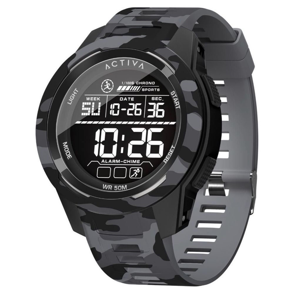 Activa Ranger X Terrain Invicta Digital Men's Watch - 45mm, Camouflage, Black